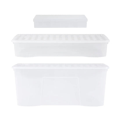 Wham Festive 3 Piece Tree, Decoration & Bauble Storage Boxes Clear Wham Storage