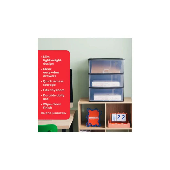 Wham Organise Deep 3 Drawer System Wham Storage