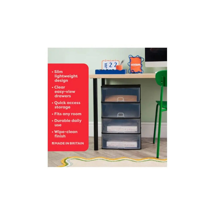 Wham Organise Deep 4 Drawer System Wham Storage