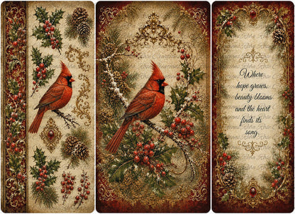 Where Hope Grows - Bottle Panels Rice Paper by Reba Rose Creations