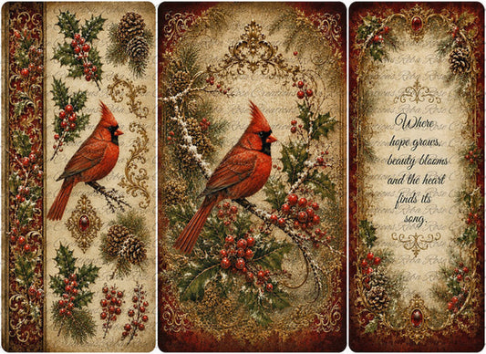 Where Hope Grows - Bottle Panels Rice Paper by Reba Rose Creations