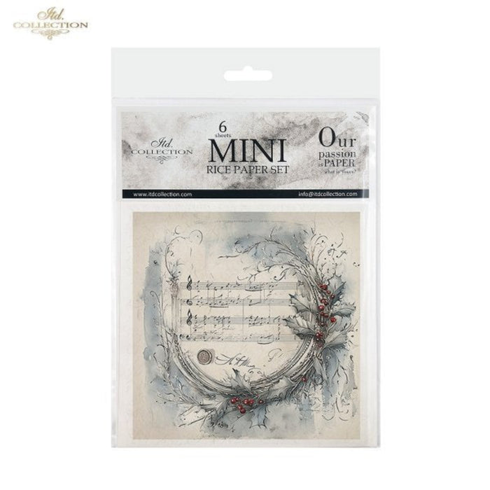 Winter's Tale Angels and Holly Wreaths Rice Paper Mini Set by ITD Collection