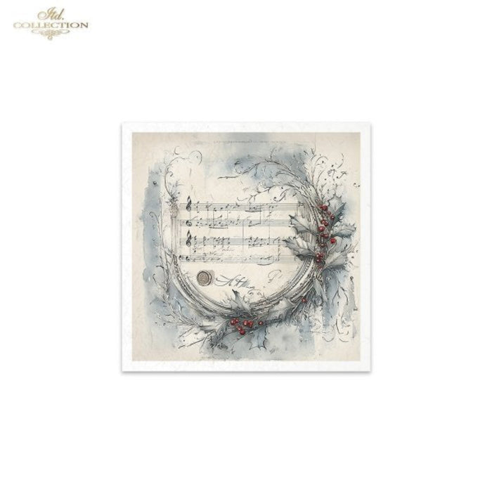 Winter's Tale Angels and Holly Wreaths Rice Paper Mini Set by ITD Collection