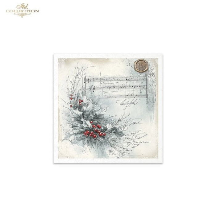 Winter's Tale Angels and Holly Wreaths Rice Paper Mini Set by ITD Collection