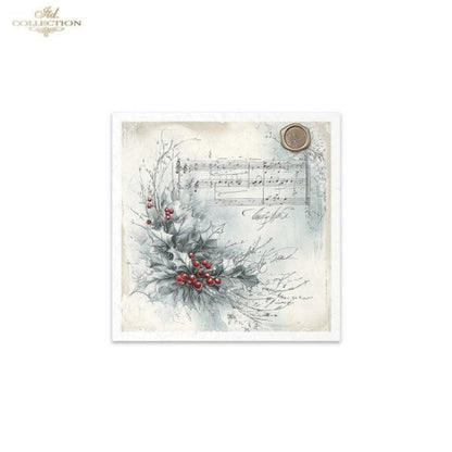 Winter's Tale Angels and Holly Wreaths Rice Paper Mini Set by ITD Collection