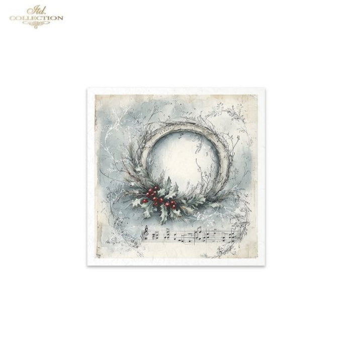 Winter's Tale Angels and Holly Wreaths Rice Paper Mini Set by ITD Collection