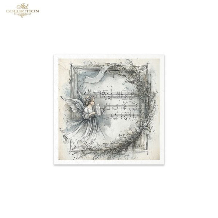 Winter's Tale Angels and Holly Wreaths Rice Paper Mini Set by ITD Collection