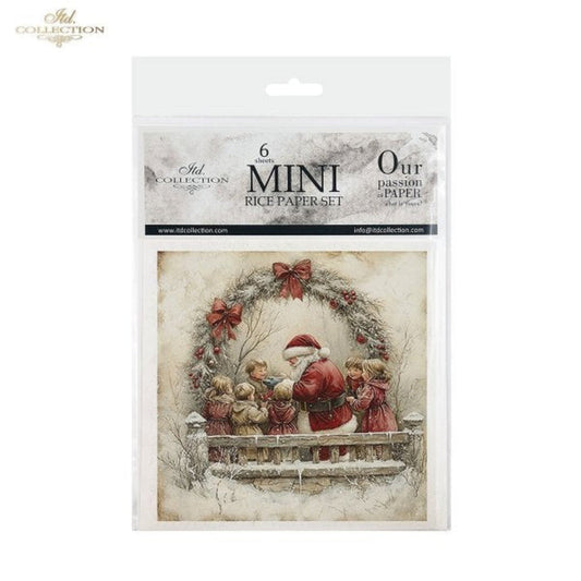 Winter's Tale Christmas Darlings and Santa Rice Paper Mini Set by ITD Collection