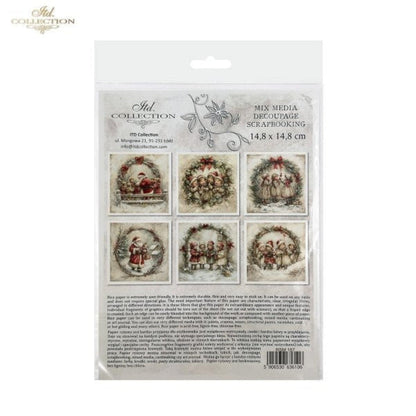 Winter's Tale Christmas Darlings and Santa Rice Paper Mini Set by ITD Collection