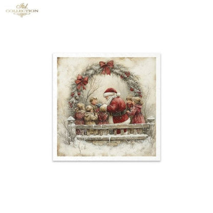 Winter's Tale Christmas Darlings and Santa Rice Paper Mini Set by ITD Collection