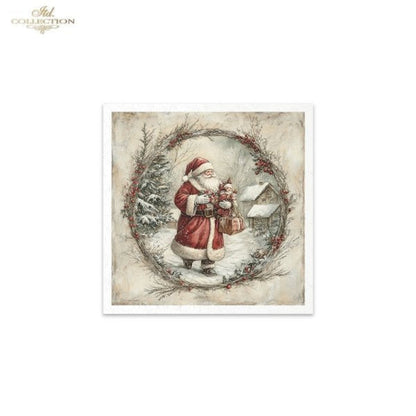 Winter's Tale Christmas Darlings and Santa Rice Paper Mini Set by ITD Collection