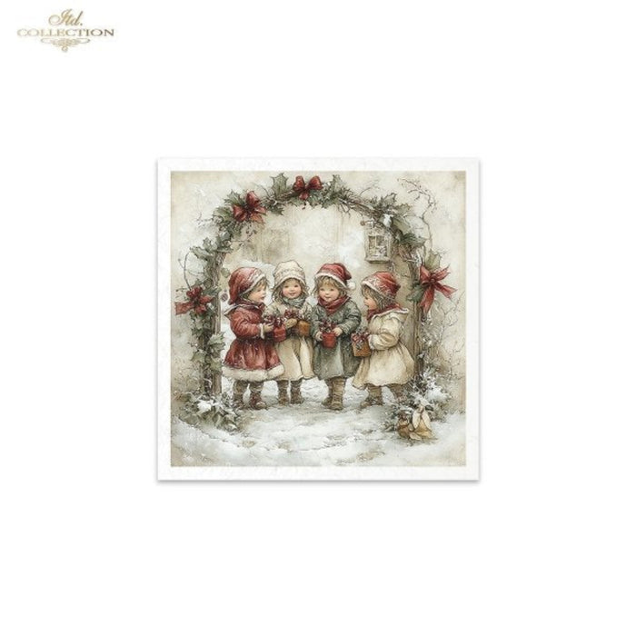 Winter's Tale Christmas Darlings and Santa Rice Paper Mini Set by ITD Collection