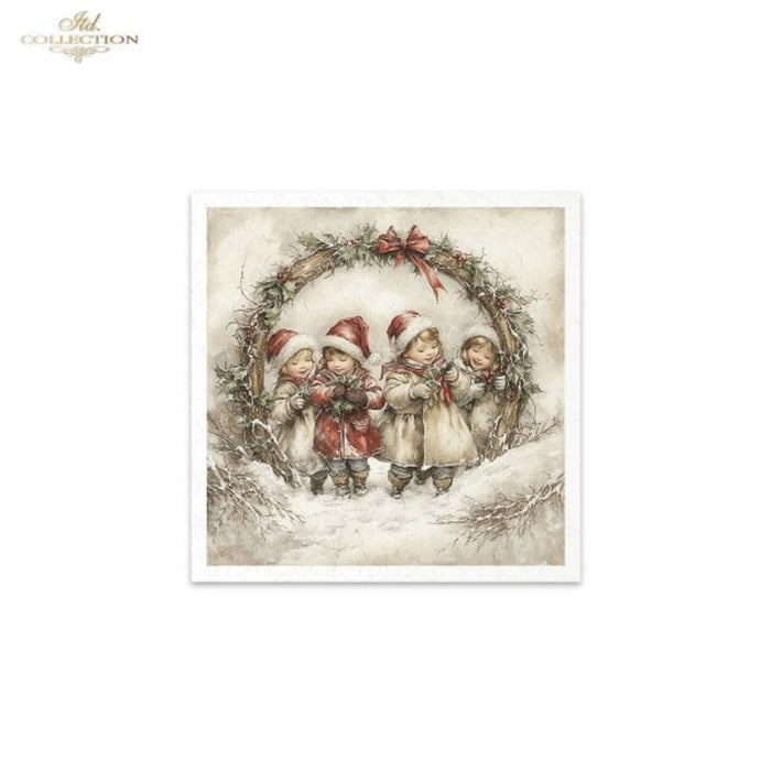 Winter's Tale Christmas Darlings and Santa Rice Paper Mini Set by ITD Collection