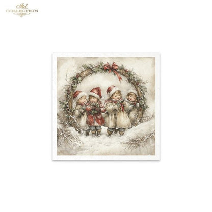 Winter's Tale Christmas Darlings and Santa Rice Paper Mini Set by ITD Collection