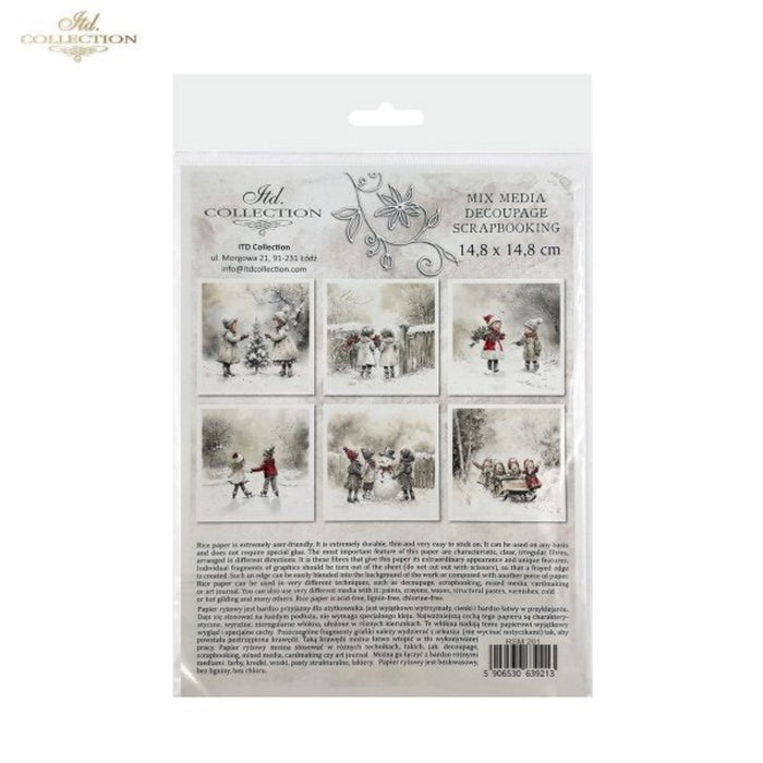 Winter's Tale Christmas Snow Darlings I Rice Paper Mini Set by ITD Collection