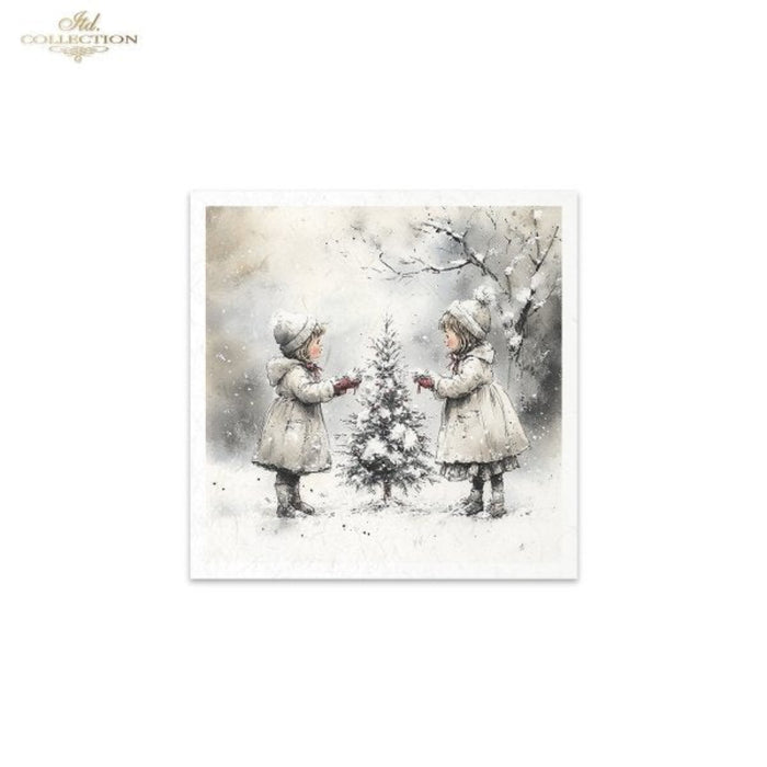 Winter's Tale Christmas Snow Darlings I Rice Paper Mini Set by ITD Collection