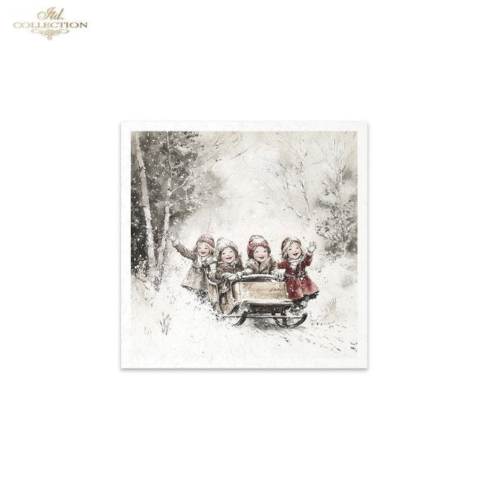 Winter's Tale Christmas Snow Darlings I Rice Paper Mini Set by ITD Collection