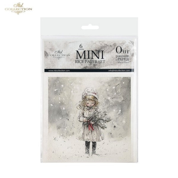 Winter's Tale Christmas Snow Darlings II Rice Paper Mini Set by ITD Collection
