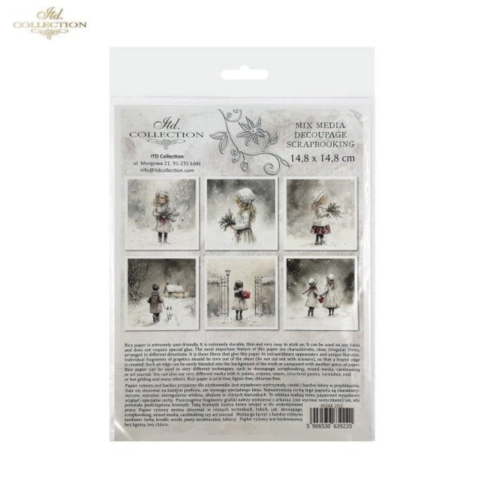 Winter's Tale Christmas Snow Darlings II Rice Paper Mini Set by ITD Collection