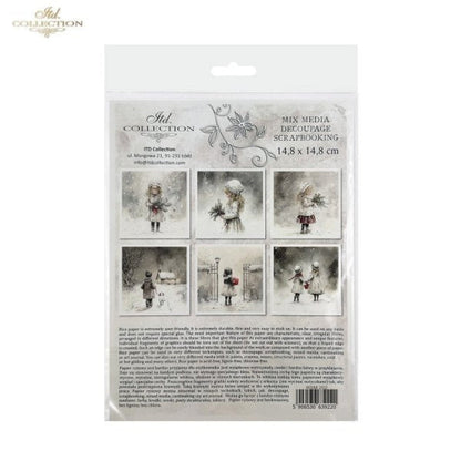 Winter's Tale Christmas Snow Darlings II Rice Paper Mini Set by ITD Collection