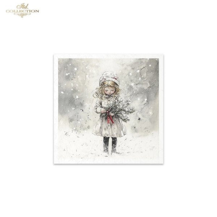 Winter's Tale Christmas Snow Darlings II Rice Paper Mini Set by ITD Collection