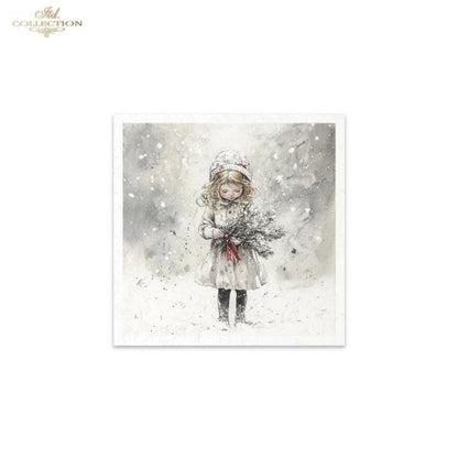 Winter's Tale Christmas Snow Darlings II Rice Paper Mini Set by ITD Collection
