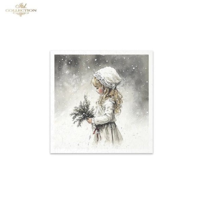 Winter's Tale Christmas Snow Darlings II Rice Paper Mini Set by ITD Collection