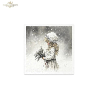 Winter's Tale Christmas Snow Darlings II Rice Paper Mini Set by ITD Collection
