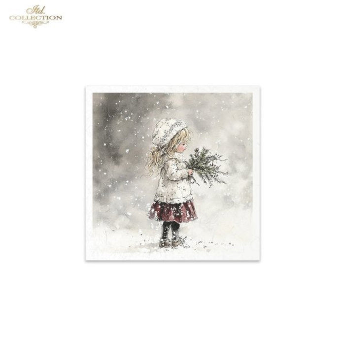 Winter's Tale Christmas Snow Darlings II Rice Paper Mini Set by ITD Collection
