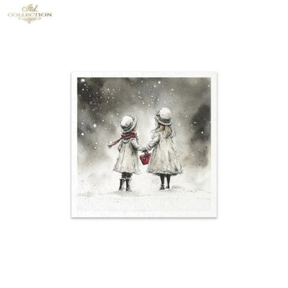 Winter's Tale Christmas Snow Darlings II Rice Paper Mini Set by ITD Collection