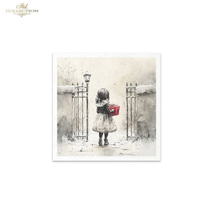 Winter's Tale Christmas Snow Darlings II Rice Paper Mini Set by ITD Collection