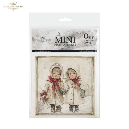 Winter's Tale Christmas Snow Darlings III Rice Paper Mini Set by ITD Collection