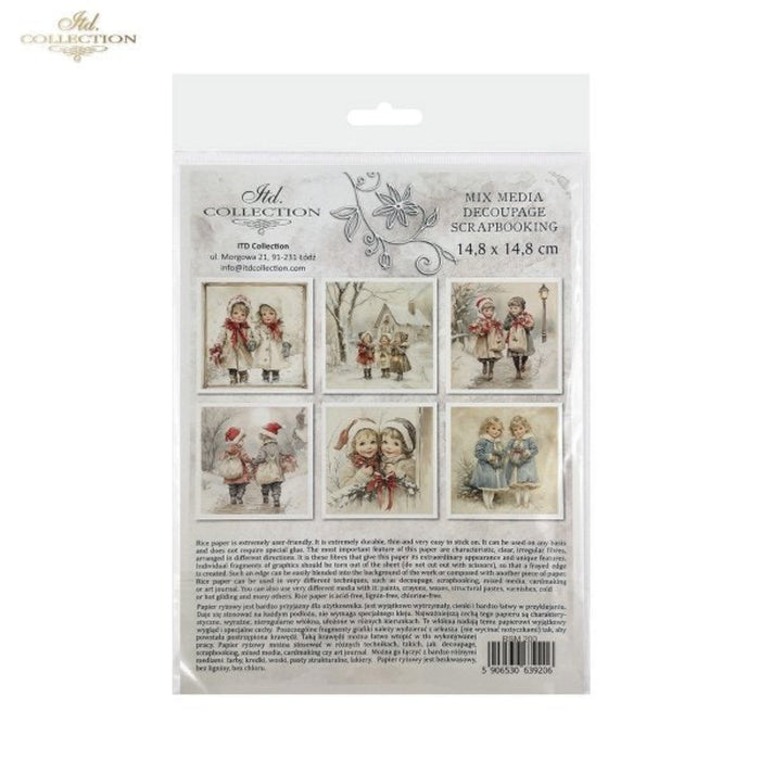 Winter's Tale Christmas Snow Darlings III Rice Paper Mini Set by ITD Collection