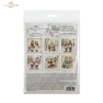 Winter's Tale Christmas Snow Darlings III Rice Paper Mini Set by ITD Collection