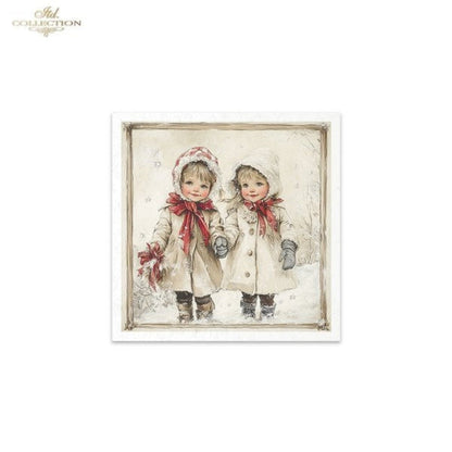 Winter's Tale Christmas Snow Darlings III Rice Paper Mini Set by ITD Collection