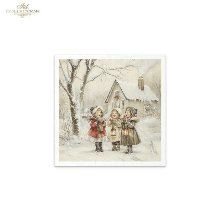 Winter's Tale Christmas Snow Darlings III Rice Paper Mini Set by ITD Collection