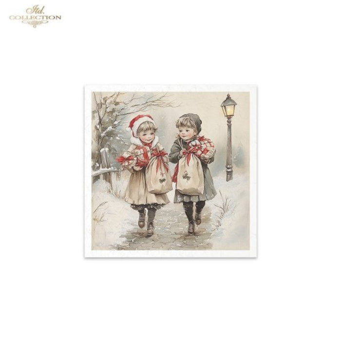 Winter's Tale Christmas Snow Darlings III Rice Paper Mini Set by ITD Collection