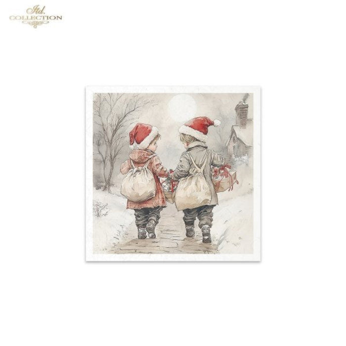 Winter's Tale Christmas Snow Darlings III Rice Paper Mini Set by ITD Collection