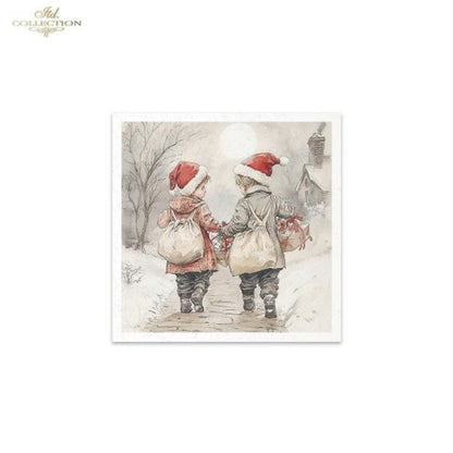Winter's Tale Christmas Snow Darlings III Rice Paper Mini Set by ITD Collection