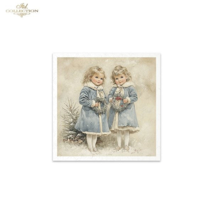 Winter's Tale Christmas Snow Darlings III Rice Paper Mini Set by ITD Collection