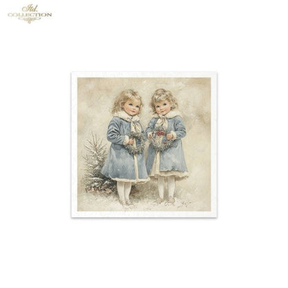 Winter's Tale Christmas Snow Darlings III Rice Paper Mini Set by ITD Collection