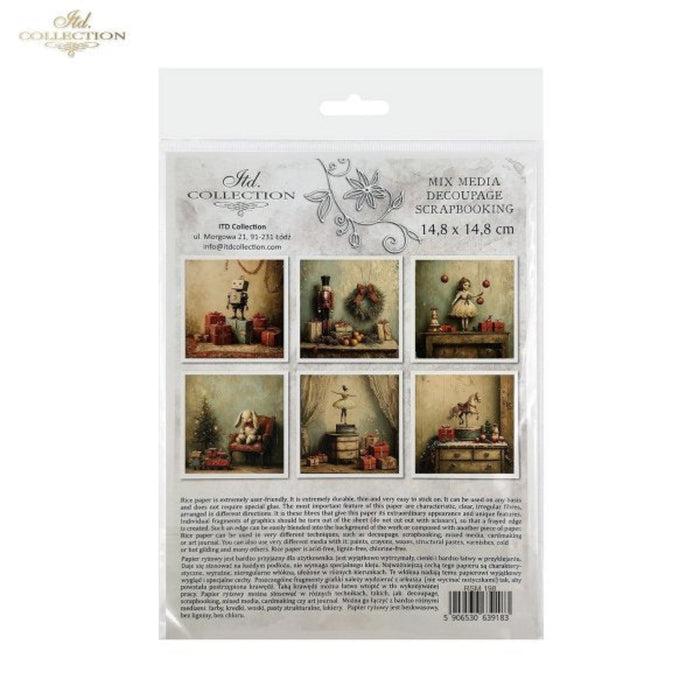 Winter's Tale Christmas Toyland Rice Paper Mini Set by ITD Collection