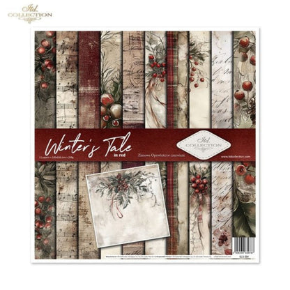 Winter's Tale in Red Scrapbook Paper Set by ITD Collection