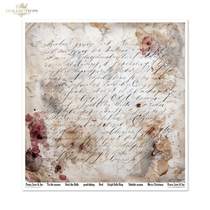 Winter's Tale in Red Scrapbook Paper Set by ITD Collection