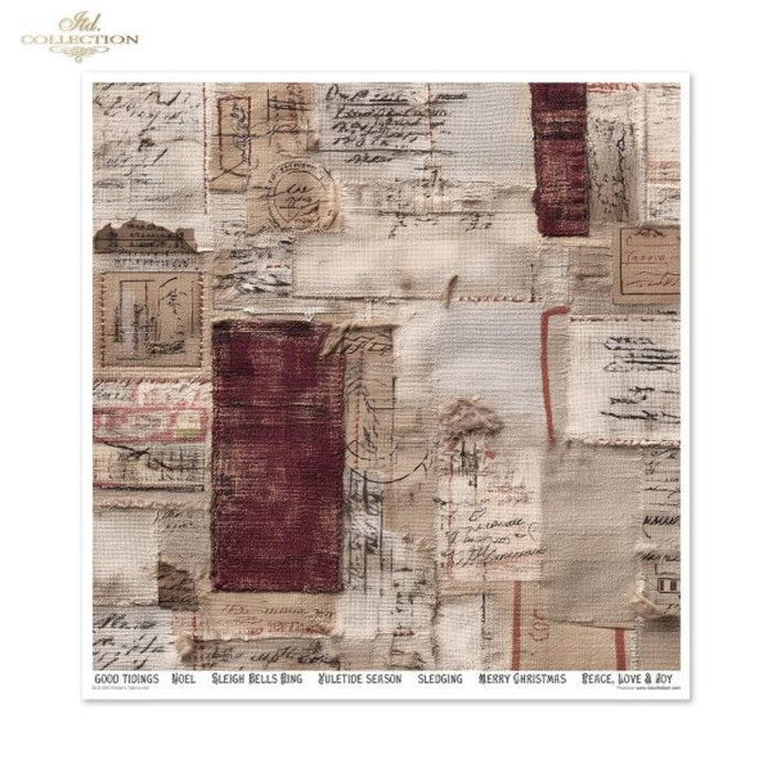 Winter's Tale in Red Scrapbook Paper Set by ITD Collection