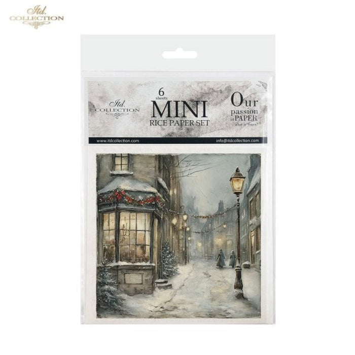 Winter's Tale Village Christmas II Rice Paper Mini Set by ITD Collection