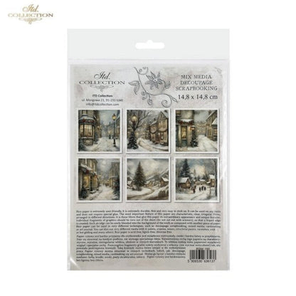 Winter's Tale Village Christmas II Rice Paper Mini Set by ITD Collection