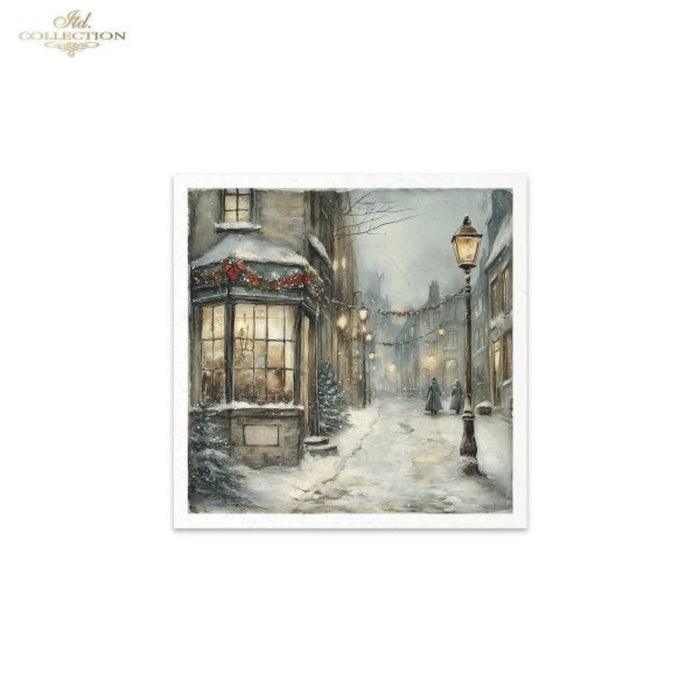 Winter's Tale Village Christmas II Rice Paper Mini Set by ITD Collection