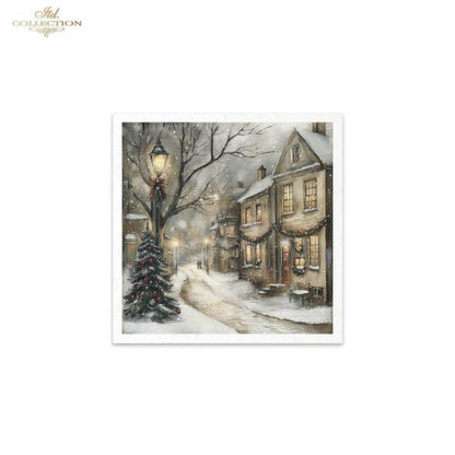 Winter's Tale Village Christmas II Rice Paper Mini Set by ITD Collection