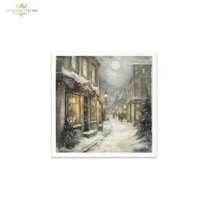 Winter's Tale Village Christmas II Rice Paper Mini Set by ITD Collection
